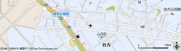千葉県東金市台方289周辺の地図