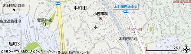 東京都町田市本町田187周辺の地図
