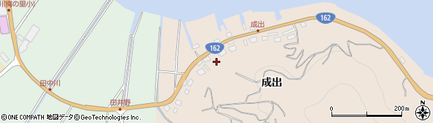 福井県若狭町（三方上中郡）成出周辺の地図