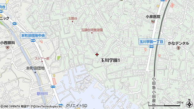 〒194-0041 東京都町田市玉川学園の地図