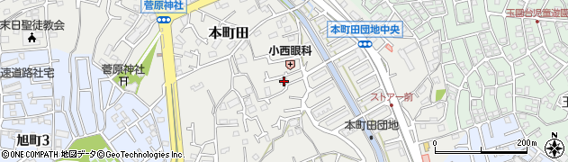 東京都町田市本町田187-2周辺の地図