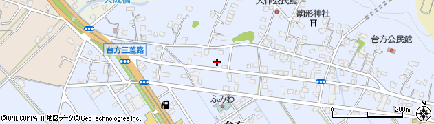 千葉県東金市台方302周辺の地図