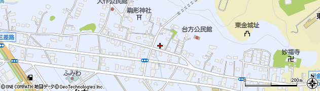 千葉県東金市台方1588周辺の地図