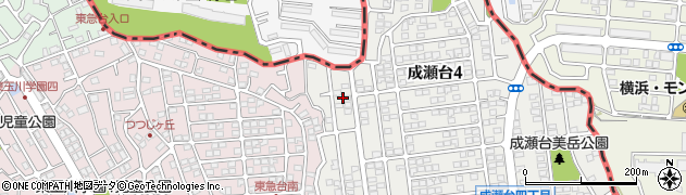 東京都町田市成瀬台4丁目3周辺の地図