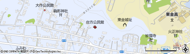 千葉県東金市台方1603周辺の地図