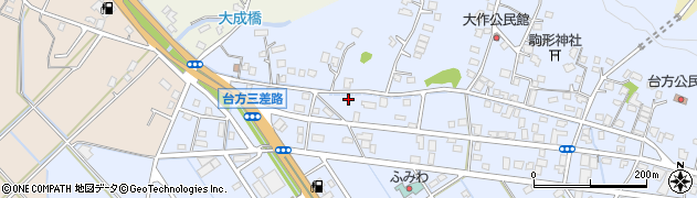 千葉県東金市台方309周辺の地図