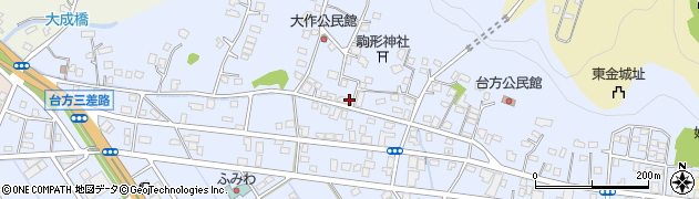 千葉県東金市台方1562周辺の地図