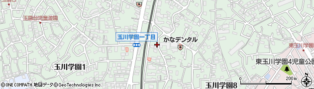 東京都町田市玉川学園8丁目8周辺の地図