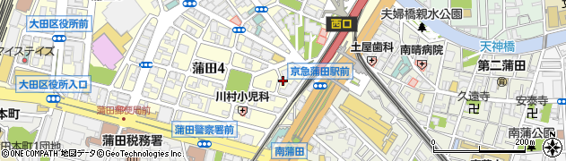 蒲田医師会診療所周辺の地図