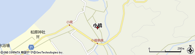 京都府舞鶴市小橋周辺の地図