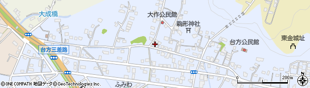 千葉県東金市台方1557周辺の地図