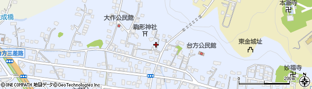千葉県東金市台方1578周辺の地図