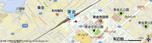 東金駅東口周辺の地図