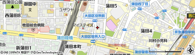 蒲田ハピネス矯正歯科周辺の地図