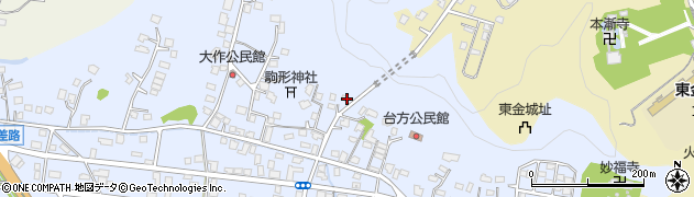 千葉県東金市台方1583周辺の地図