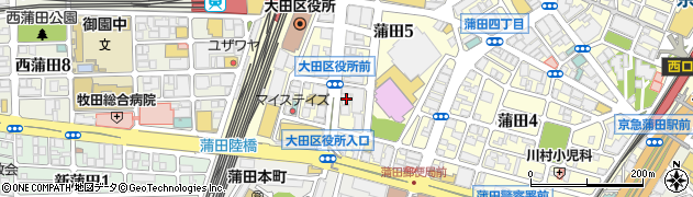 美ＬＡＳＨ　蒲田店周辺の地図
