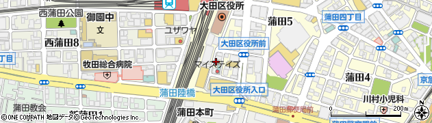 ブルーム　蒲田店周辺の地図