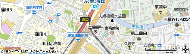 芝信用金庫蒲田支店周辺の地図