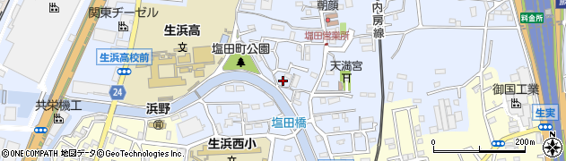 千葉県千葉市中央区塩田町595周辺の地図