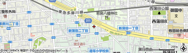 アクアステーション蒲田周辺の地図