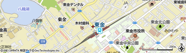 東金駅周辺の地図