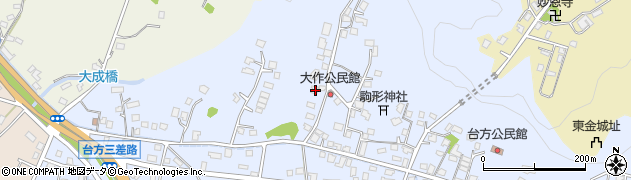 千葉県東金市台方1494周辺の地図