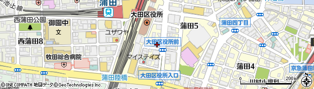 初穂マンシヨン蒲田管理室周辺の地図