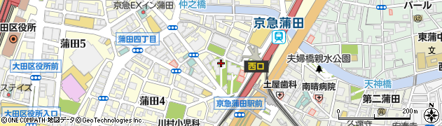 蒲田八幡神社周辺の地図