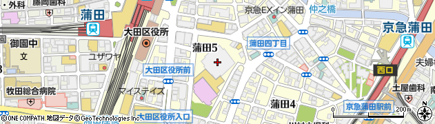徳島大正銀行蒲田支店周辺の地図