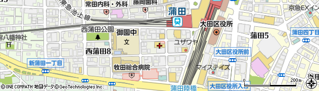 株式会社くらしの友　東京・蒲田・プラザアペア周辺の地図