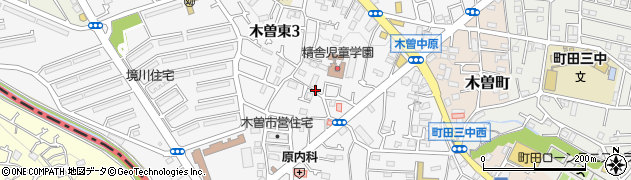東京都町田市木曽東周辺の地図