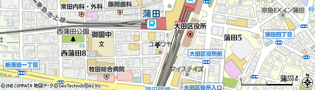 西蒲田スカイハイツ周辺の地図