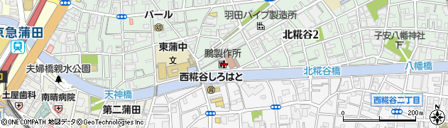 新呑川周辺の地図