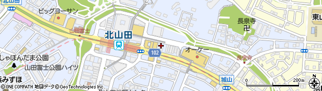 湘南ゼミナール　小中部・北山田駅前周辺の地図
