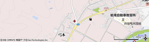京都府与謝野町（与謝郡）弓木周辺の地図