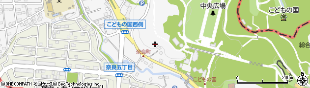 神奈川県横浜市青葉区奈良町周辺の地図