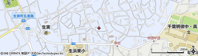 千葉県千葉市中央区生実町2077周辺の地図