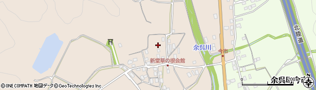 滋賀県長浜市余呉町新堂周辺の地図