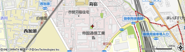 神奈川県川崎市中原区苅宿33周辺の地図