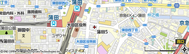 カフェ・ド・クリエ 蒲田東口周辺の地図