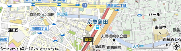 ライフ京急蒲田駅前店周辺の地図