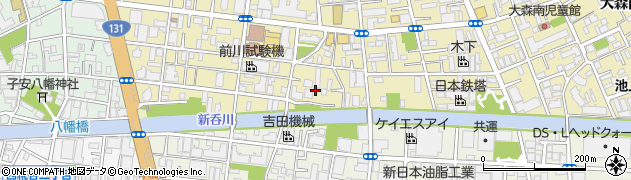 東京都大田区大森南2丁目20周辺の地図