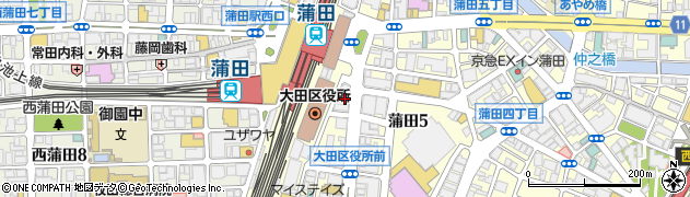 おしゃれ共和国蒲田店周辺の地図