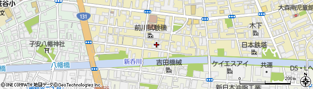 東京都大田区大森南2丁目17周辺の地図