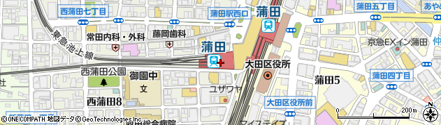東急プラザ蒲田４Ｆ　ザ・コスメティックテラス・タシロ周辺の地図