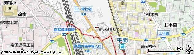 神奈川県川崎市中原区市ノ坪636周辺の地図