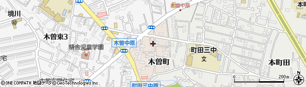東京都町田市木曽町522周辺の地図