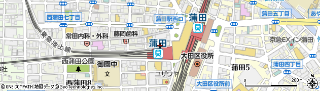厳選和牛×個室居酒屋 粋〜iki〜 蒲田店周辺の地図