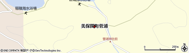 島根県松江市美保関町菅浦周辺の地図