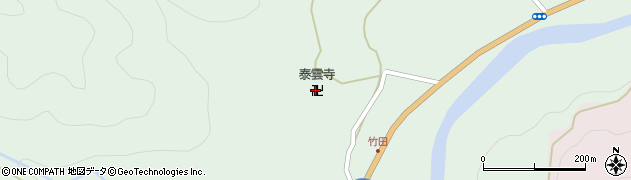 泰雲寺周辺の地図